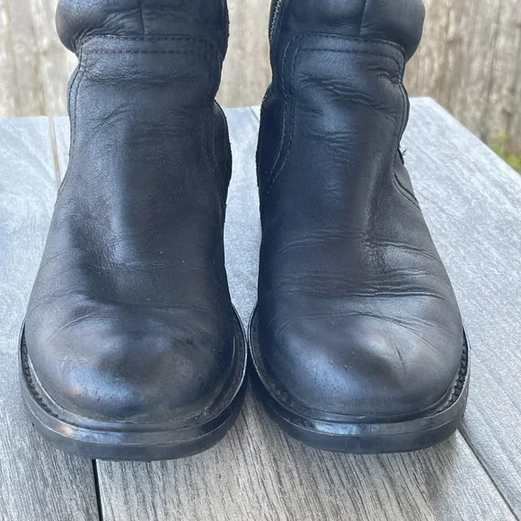 Timberland Boots Women 7.5M Black Leather Waterproof Knee High Riding SOLD OUT - Picture 11 of 16